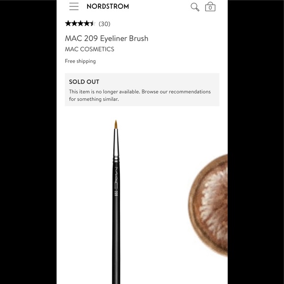 MAC 209 Eyeliner Brush - Original - Picture 5 of 8